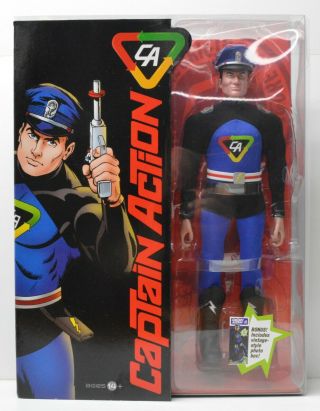 Captain Action 1/6th Scale 12in Action Figure Round 2 Forever Fun Deluxe W/ Box
