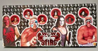 Wcw The Evolution Of Sting 6 Pack Action Figure Set Toybiz