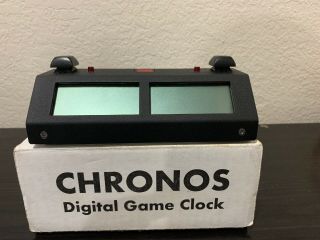 - Chronos Gx Digital Chess Game Clock - Black - Button