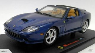 Boxdamaged Elite Ferrari America Blue 1/18 Diecast Model Hotwheels J2872