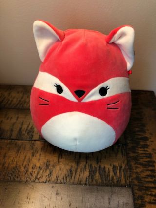 Kellytoy Squishmallow 10 " Fifi The Red Fox Soft Plush Toy Pillow Pet Pal