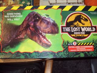 Vintage 1996 " Jurassic Park " Lost World Board Game,  Ages 8 Up 2 To 4 Players