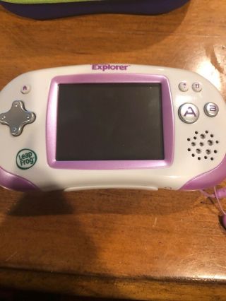 LeapFrog LEAPSTER GS Explorer System Handheld with Case And 6 Games Purple 2
