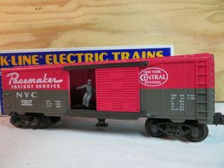 K - Line Train Operating Nyc York Central Railroad Pacemaker Mail Box Car 7007