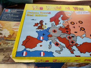 Axis And Allies Board Game Milton Bradley 1st Edition 1984 & The World At War