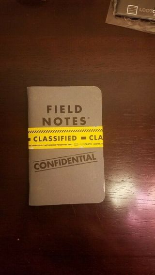 Field Notes Loot Crate Exclusive Classified Edition Book