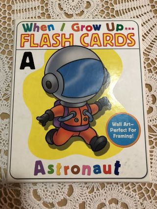 “when I Grow Up” 26 Large Alphabet Flash Cards 8” X 10” Homeschool Pre - School