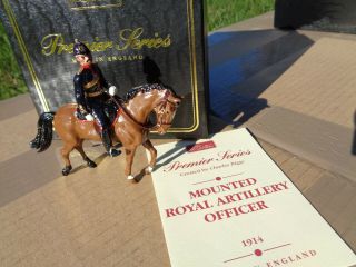 Britains Premier Set 8910 Mounted Royal Artillery Officer By Charles Biggs,  Ww