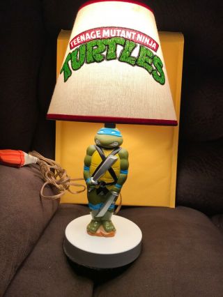 Teenage Mutant Ninja Turtles Vintage Leonardo Lamp 1990 Tmnt Vtg