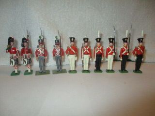 10 Toy Soldiers From Various Unknown Makers