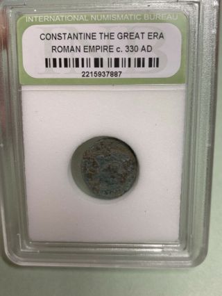 Certified Ancient Roman Coin Constantine The Great Era 330 Ad Slabbed