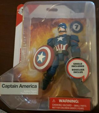 Disney Store Captain America Marvel Toybox 7 Action Figure Rare