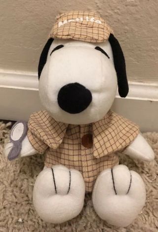 Metlife Collectible Sherlock Holmes Detective Peanuts Snoopy Plush