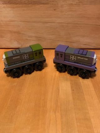 Thomas The Tank Friends Dodge And Splatter Wooden Trains