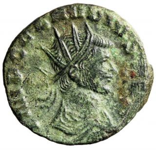 Good Quality Portrait Claudius Ii Gothicus Roman Coin " Radiate Spiky Crown "