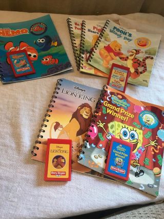 Story Reader Book & Cartridge,  Lion King Disney Nemo Pooh Sponge Bob