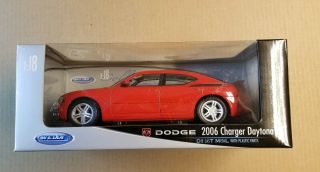Welly 2006 Dodge Charger Daytona R/t 1/18 Red