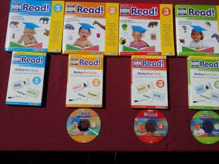 Your Baby Can Read - 1 - 4 Books,  Dvds & Sliding Word Cards