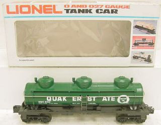 Lionel 6 - 6302 Quaker State Triple Dome Tank Car Ln/box