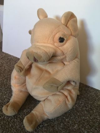 Folkmanis Large Pig Hand Puppet Full Body Plush Toy Barnyard Farm Animal 12 "