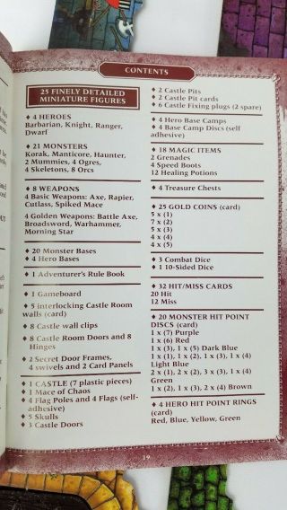 Dark World Board Game Mattel 1992 100 Complete & Unpainted 2