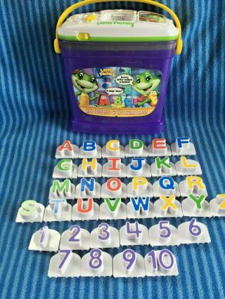 Leap Frog Letter Factory Bucket 26 Letters/10 Numbers Phonics Learning System