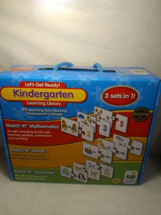 The Learning Journey Kindergarten Math Words Opposites Match It Puzzle Cards