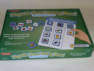Lakeshore Learning Magnetic Sound Sorting Board Rhyming Sounds Rhymes Kit Set