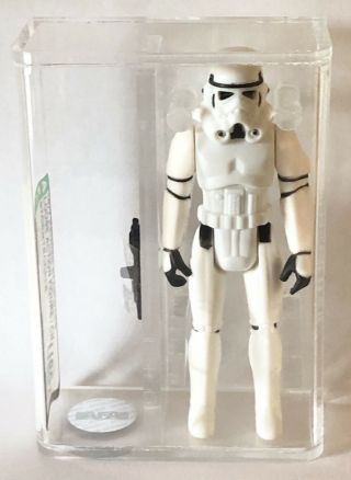 Loose Vintage Star Wars Stormtrooper Afa U80,  (china Raised Bar)