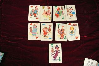 Vintage Yogi Bear Rummy Cards,  Boo - Boo,  Ranger,  Cindy 1961 With Instructions