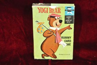 Vintage Yogi Bear rummy cards,  Boo - Boo,  Ranger,  Cindy 1961 with instructions 2