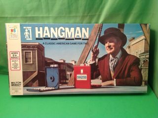 Vintage 1976 Milton Bradley Vincent Price Hang Man Hangman Board Game,  Complete