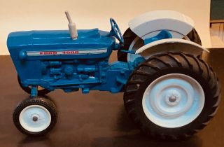 Vintage 1970s Ertl Ford 4000 Tractor 1:12 Wide Front 3 Point Hitch Farm Toy