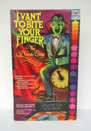 I Vant To Bite Your Finger - The Dracula Game By Hasbro Dated 1981