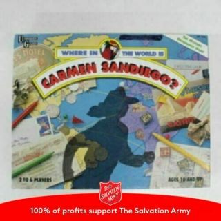 Retro 1992 Where In The World Is Carmen Sandiego? Board Game 710
