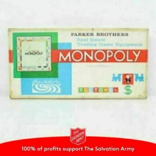 Vintage 1961 Parker Brothers Monopoly Game Australian Toltoys 458