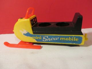 Vintage Fisher Price Little People Mini Snowmobile 705