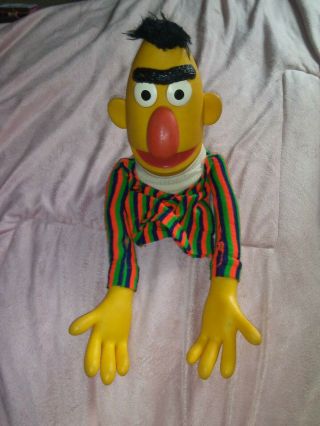 Vintage 70s Muppets Burt Sesame Street Hand Puppet