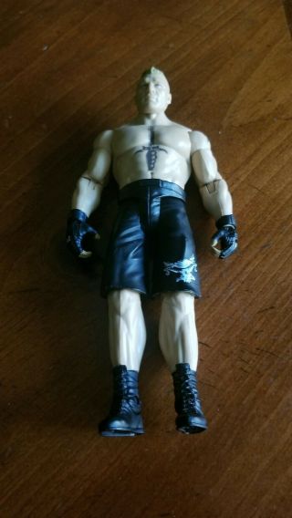 Brock Lesnar Mattel 2012 Wwe Wrestling Figure Black Trunks Ufc Mma The Beast 2