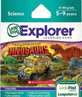 Leapfrog Leapster Explorer/leappad Learning Game: The Magic School Bus Dinosaurs