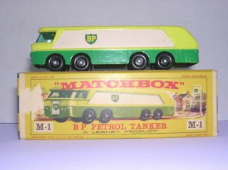 Lesney Matchbox Major Pack M - 1 B.  P.  Petrol Tanker 1 W/ Box