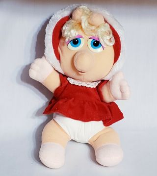 Vintage Muppet Babies Baby Miss Piggy Plush Doll - 1987 Mcdonalds - Jim Henson