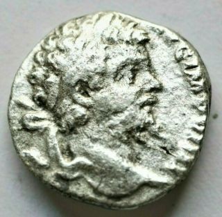 Roman Imperial Septimius Severus Ar Denarius.  R1.  88gr/15mm,  Ad 196 - 197.  /