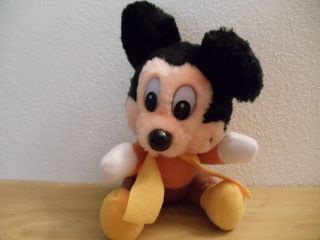 Vintage Disney Mickey Mouse Christmas Carol Plush Toy,  Hardee 