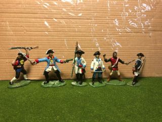 American Revolution French Indian War British Painted Plastic 1/32 54 Mm