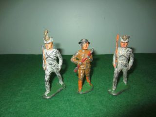 3 Manoil,  Barclay Lead Toy Soldier West Point Marching