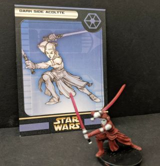 Star Wars Miniatures Clone Strike Dark Side Acolyte 34 With Card Wotc