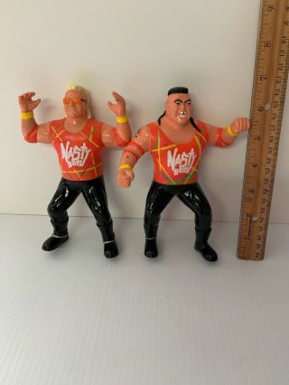 1994 OSFTM WCW Wrestling Figures Nasty Boys Rubber Knobs Skaggs Rubber Toy 2
