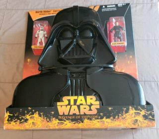 Star Wars Darth Vader Carry Case 2 Figures/ Rots Anakin Skywalker Clone Trooper