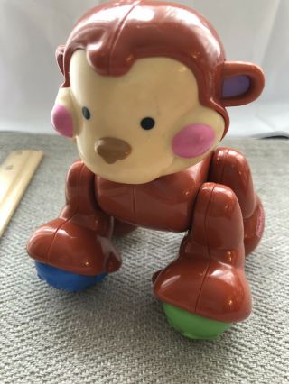 Fisher Price Animals 6 " Monkey Clicker Joint Toy